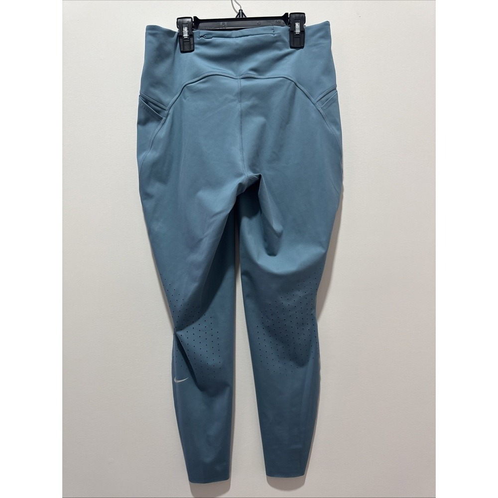 Nike Swift High Waisted Womens XXL 7/8 Running Leggings Pockets Blue HJ2252-006 - Picture 7 of 12